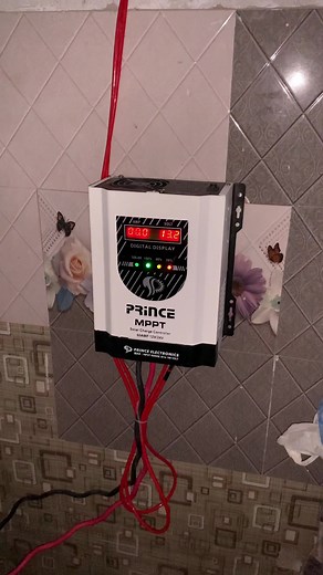 #solar #solarpanel #foryou 585 watt 2 panel.MPPT Countroler 60 AMP