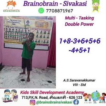 🚀 Super Brain Kids – Abacus MultiTasking Skills Live Demo - A.S. Saravanakkumar🔥
