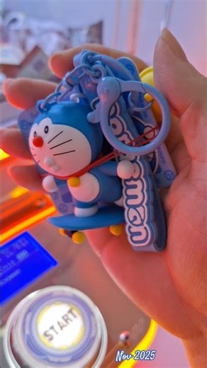 Doraemon skating Keychain caught