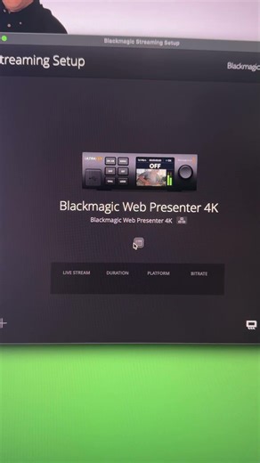 Blackmagic Web Presenter 4K firmware update #blackmagicdesign #streaming