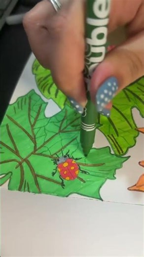 How to Add Realistic Leaf Textures | Easy Coloring Book Tutorial