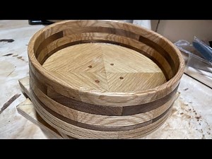 Segmented Bowl - White Oak and Walnut with Simple Commentary