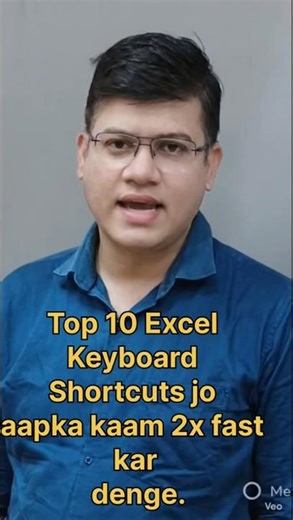 Aaj main aapko bataunga Top 10 Excel Keyboard Shortcuts jo aapka kaam 2x fast kar denge.#shorts