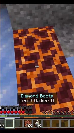 How To Walk On Magma Blocks In Minecraft #minecraft #gaming