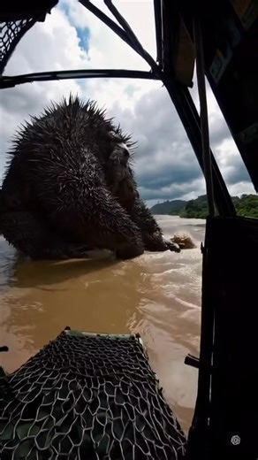 3.3K views |  GIANT CREATURE MOVING UNDER THE AMAZON RIVER — Military on HIGH ALERT!  ⸻  Description Leaked drone footage from the Amazon shows a massive unidentified creature moving just below the river’s surface. The wave | Sinhala Lyrics - සිංහල ගී පද | Facebook