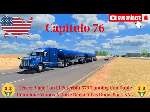 Manejando Por Carreteras Colombianas Con Un Freightliner FLD 120 Tunning Con Doble Remolque Plana...