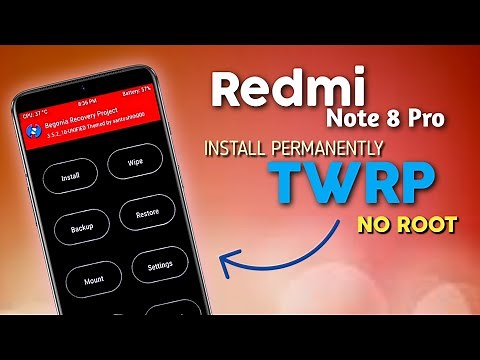 Install TWRP Without Root - Redmi Note 8 Pro MIUI 12⚡⚡