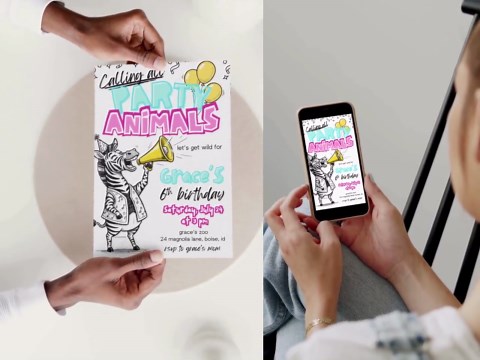 Party Animals Birthday Invitation | Wild Zoo Themed Fun Zebra Party Invite, Printable/mobile, Customizable/editable, Gender-neutral Template - Etsy
