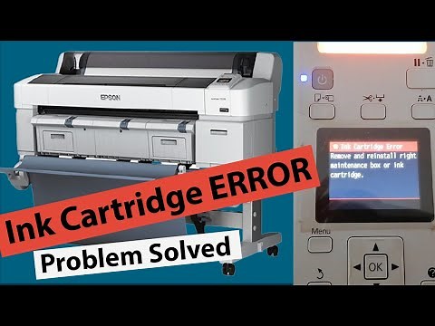 Epson color SureT5270 ink Cartridge Error Remove and Reinstall Right side box || English