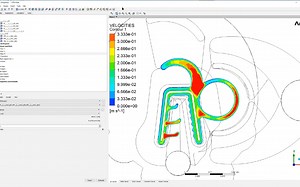 Polyflow汽车密封条挤出模具钢芯骨架受力变形分析