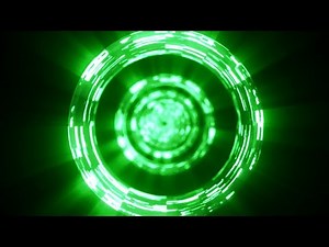 Green Lights Party Shiny Disco Moving Circles Round Light Neon Dance Glowing Video Background