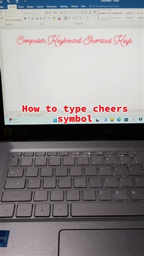 How to type cheers symbol #tips #computer #education | Teacher Anne