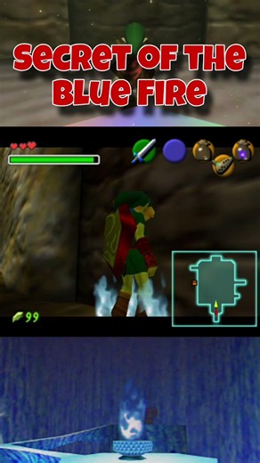 Zelda Ocarina of Time Easter Egg | Blue Fire