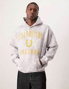 Abercrombie & Fitch montana graphic hoodie in grey | ASOS