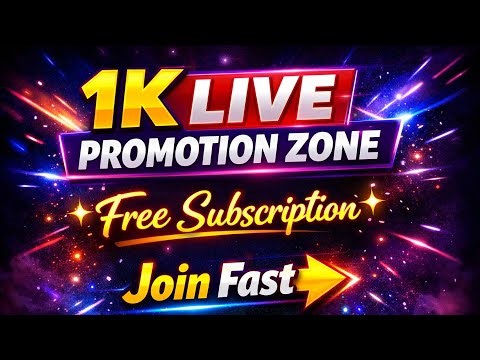 LIVE NOW! 🚀 Join my live I promote your channel and give away FREE SUBSCRIBERS! 🎁😍