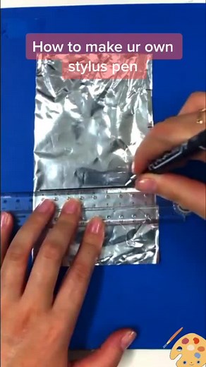 How to Make ur Own Stylus Pen #tutorial #hacks #art #drawing