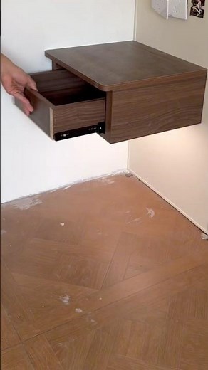 Floating Cabinet Installation | Creative No-Leg Furniture Design 🪚✨