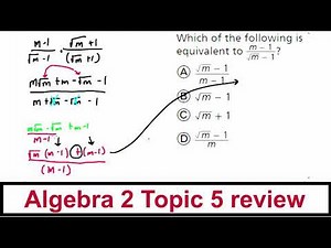 Algebra 2 Topic 5 review