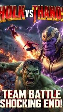 💥 HULK vs THANOS 😱 | Epic Team Battle End!#avengers #aivideo #jumpstyle #viral#hulkshorts