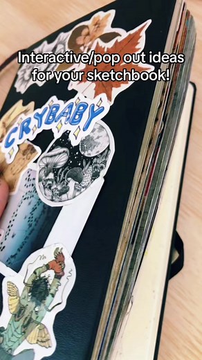 Some possible ideas you could use to make your sketchbook more fun :) I’ll make a part two when I can! #interactivesketchbook #artist #art #sketchbook #doodle #fyp #undertale #sallyface #franbow #ddlc #fnaf