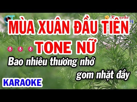 Karaoke Mùa Xuân Đầu Tiên Tone Nữ Db Nhạc Sống 2026 | Thầy Tiến KuTe