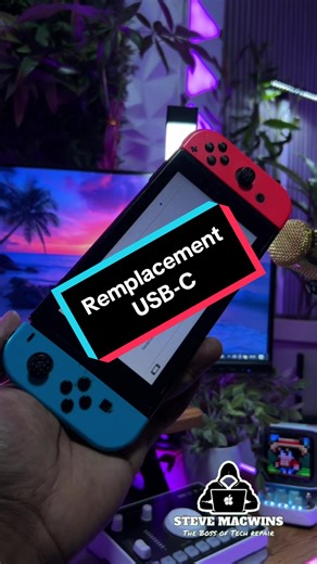 REMPLACEMENT PORT USB-C SUR UNE NINTENDO SWITCH #usbc #fyp #nintendo #microsoldering #charging #microsolderingrepair #nintendoswitch #frenchrepair #switch #console #consolerepair #pourtoii #techrepair