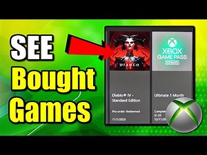 How to See Every game you ever bought on your XBOX ONE (Best Method)
