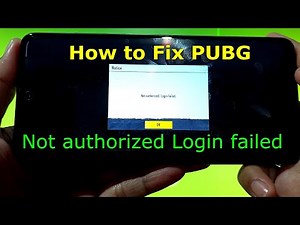 How to Fix PUBG Not authorized Login failed