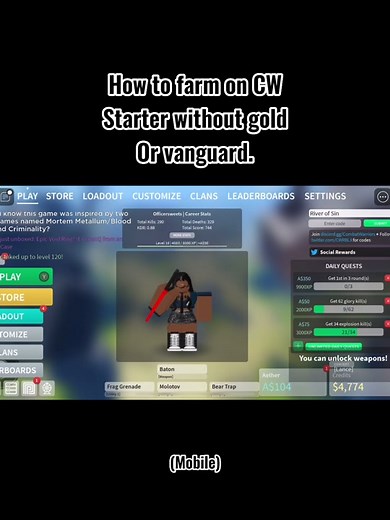 This is how I do it#fyp #fy #robloxfyp #roblox #robloxgames #robloxtiktok #LikeAMonarch #robloxian #CW #combatwarriorsroblox #combatwarriors #combatwarriorsfyp #guide #FarmingCW #fu #robloxedit