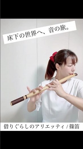 【ジブリ/篠笛】和の音色で聴く『借りぐらしのアリエッティ』主題歌 Arrietty's Song #篠笛 #借りぐらしのアリエッティ #ジブリ #ArrettysSong #金曜ロードショー