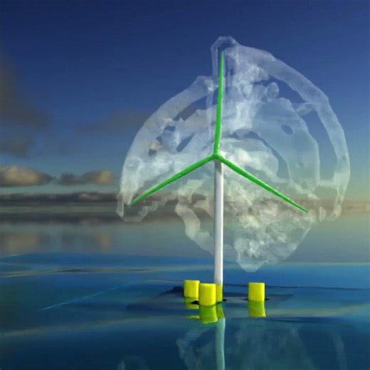 FOWT simulation #Shorts #cfd #physicsengine