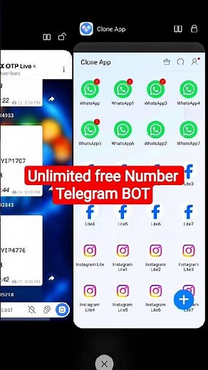Unlimited free virtual number telegram bot #sms