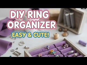 DIY rings organizer cute and aesthetic ✨ | from jewelry box to rings organizer 💙... #diy #ideas