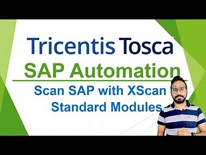 TRICENTIS Tosca SAP Automation - Lesson 04 | Scan SAP GUI with XScan | Standard Modules