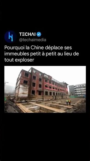 Why China is relocating its buildings gradually instead of demolishing them all #TECHAI #Engineering