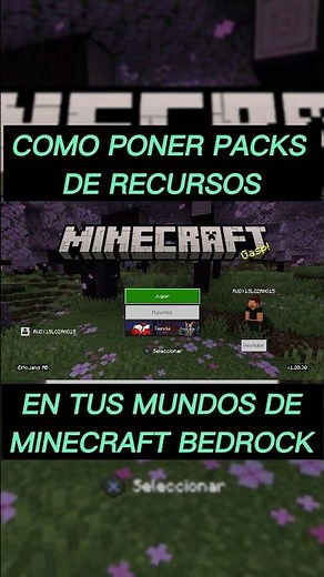 COMO ACTIVAR LOS PACKS DE RECURSOS EN MINECRAFT BEDROCK FACIL Y RAPIDO #minecraft #minecraftshorts