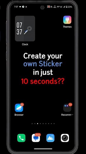 Create Any Sticker in 10 Seconds 😱 No App Needed! #shorts