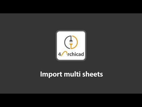 PointCab 4Archicad Plugin 3.0: Import multi sheets