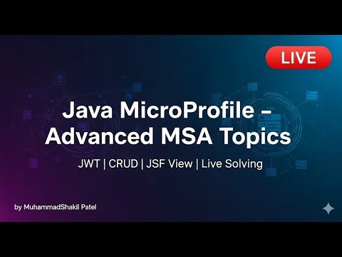 Java MicroProfile Advanced | MSA with JWT, CRUD & JSF | Live Coding