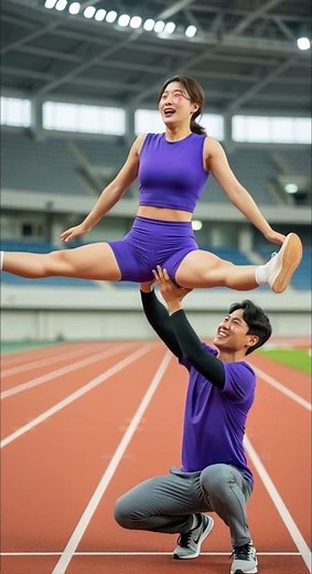 💜 Lifted Higher Than Expected | Korean Duo’s Adorable Training Moment