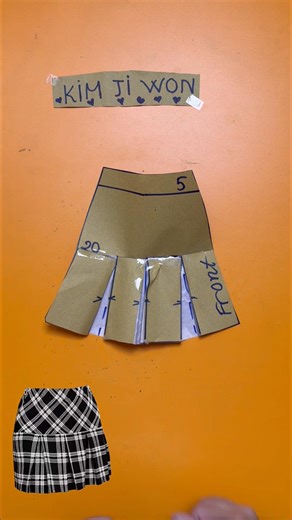 Pleated skirt pattern tutorial ✂️ #sewing #fashion #diy #sewingtutorial #handmade