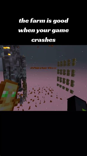 farm is overpowerd #fypシ #minecraft #farm #crash #help