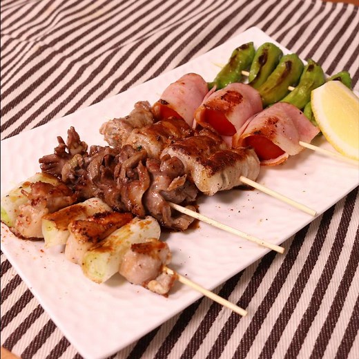 おうちで居酒屋メニュー！焼き鳥の盛り合わせ 作り方・レシピ | クラシル