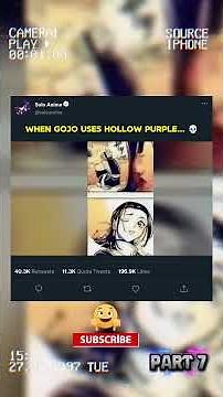 When Gojo Uses Hollow Purple… 💀