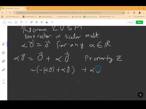 MTH 6 Basic Theorems of Vector Spaces
