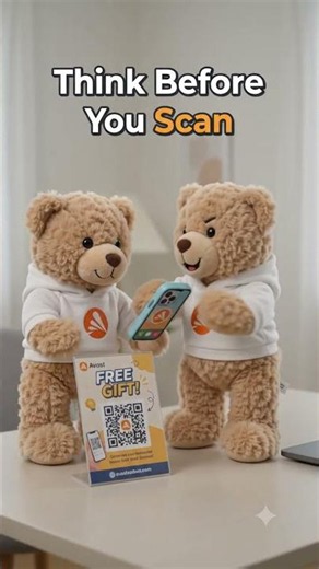 Think Before You Scan QR Codes - (Explained by the Avast Bears!)