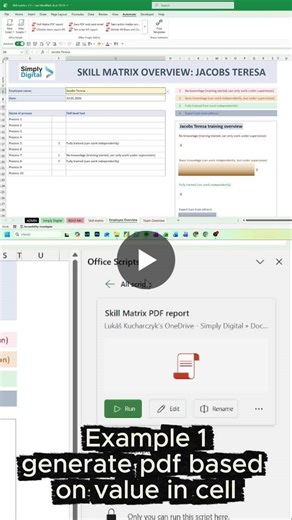#learnexcel #exceltips #excelautomation #officescripts #simplydigital | Lukas Kucharczyk