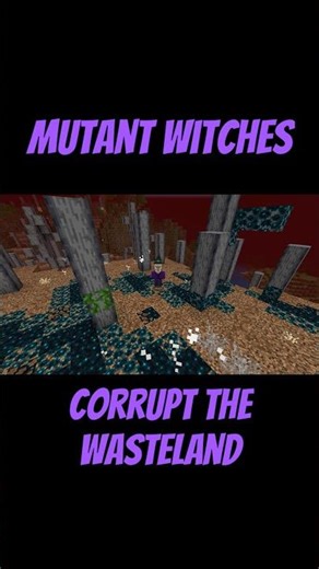 Minecraft Witches corrupt the wasteland #commandblock #minecraft #nuclearbomb #gaming