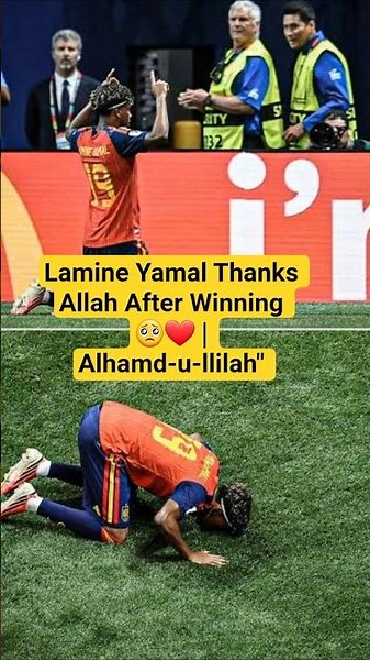 Lamine Yamal's Emotional Sajda Moment After Winning!