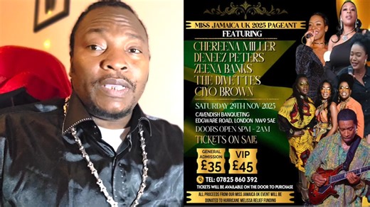 Miss Jamaica Uk 2025 Pageant Preset The Carnation Show Saturday 29 Nov | Rawpa crawpa